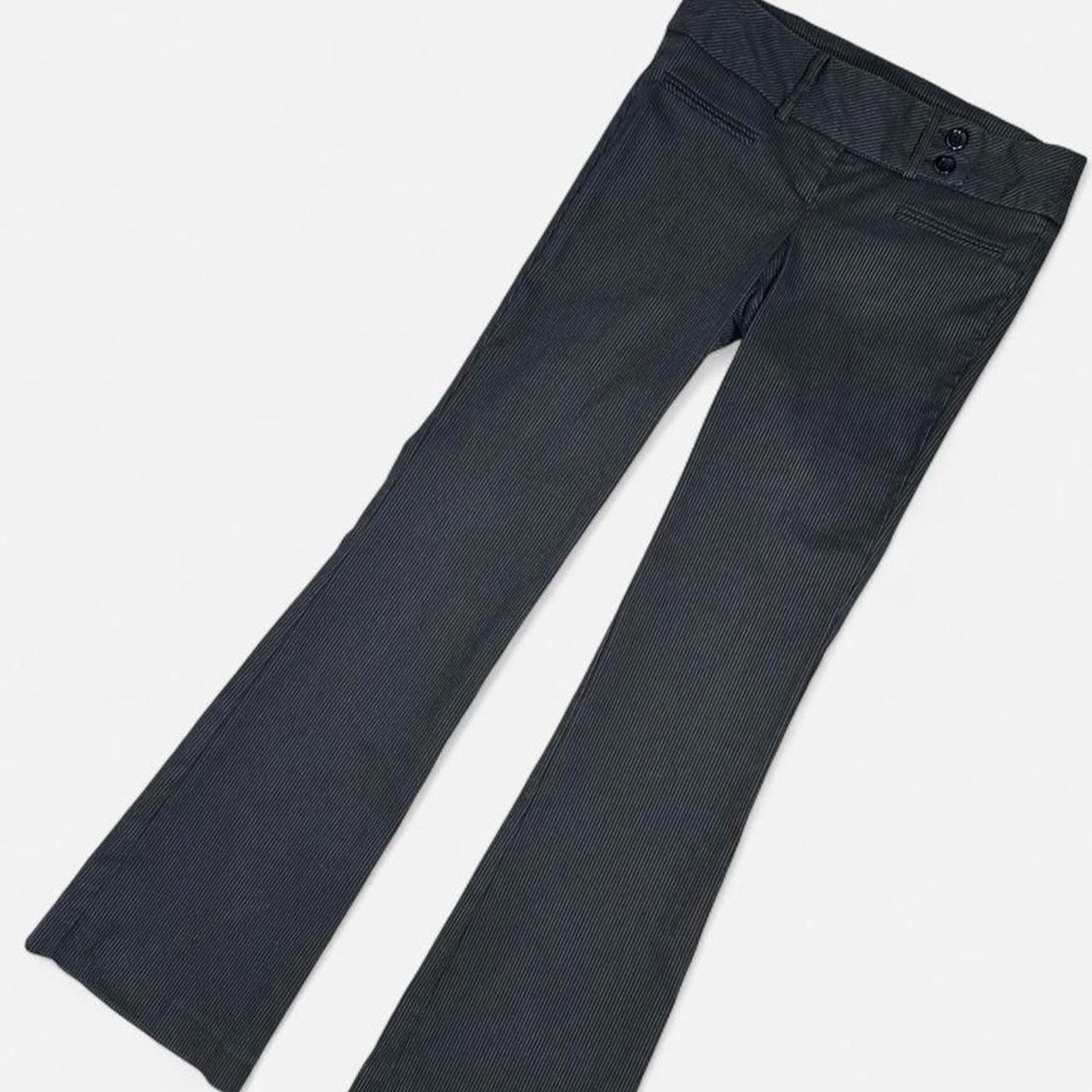 Vintage Y2K Low Rise Flared Pants, By Dynamite, Pin Striped, Size 7